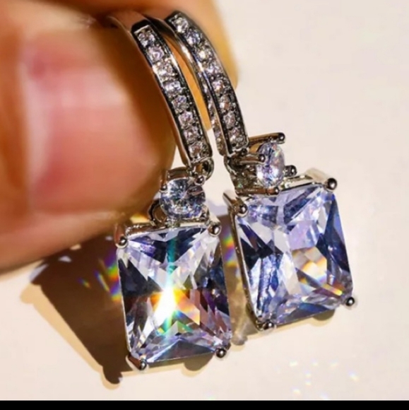 NWOT sterling silver drop earrings - Picture 5 of 5